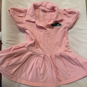 Pink Golf Dress with Collar